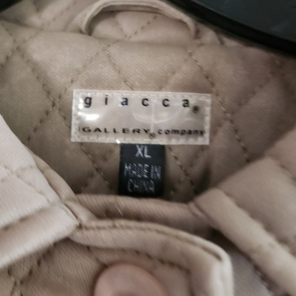 Quilted Tan XL Riding Jacket Giacca Gallery Company - Picture 4 of 16